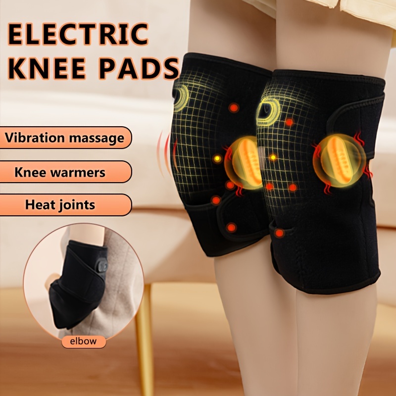 Electric Heating Knee Brace Massager Knee Guard Support Hot