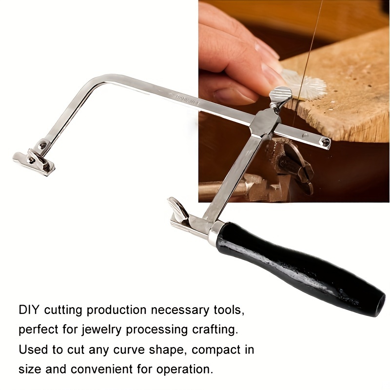 Professional Adjustable Saw Bow Wooden Handle of Jewelry Saw Frame Hand Tools Jeweler's Saw Frame, Other