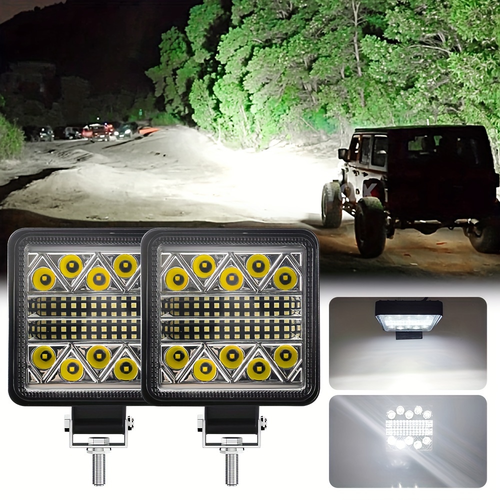 9 30v 9led Mini Round Led Work Light Road Auxiliary Light - Temu