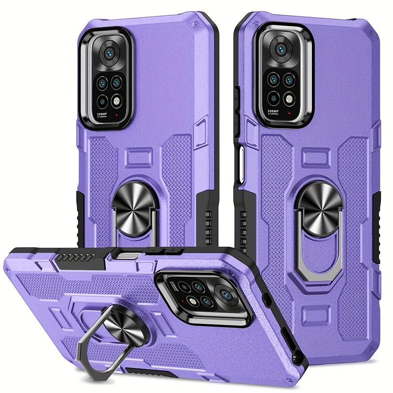 For Xiaomi Redmi Note 9S 9 8 Pro 9A Case,Shockproof Armor Ring Holder Back  Cover