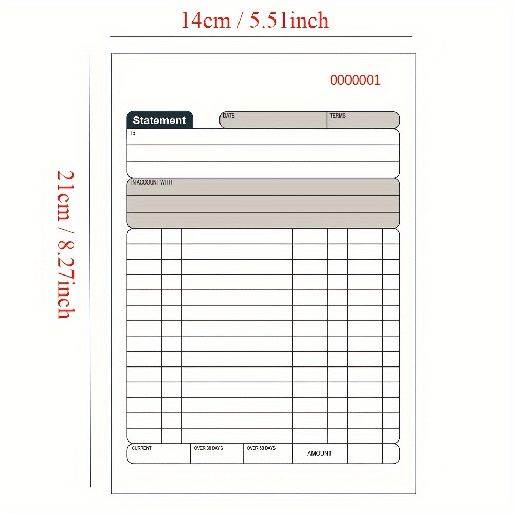 Order Books 2 Part Carbonless Invoice Book For Small - Temu