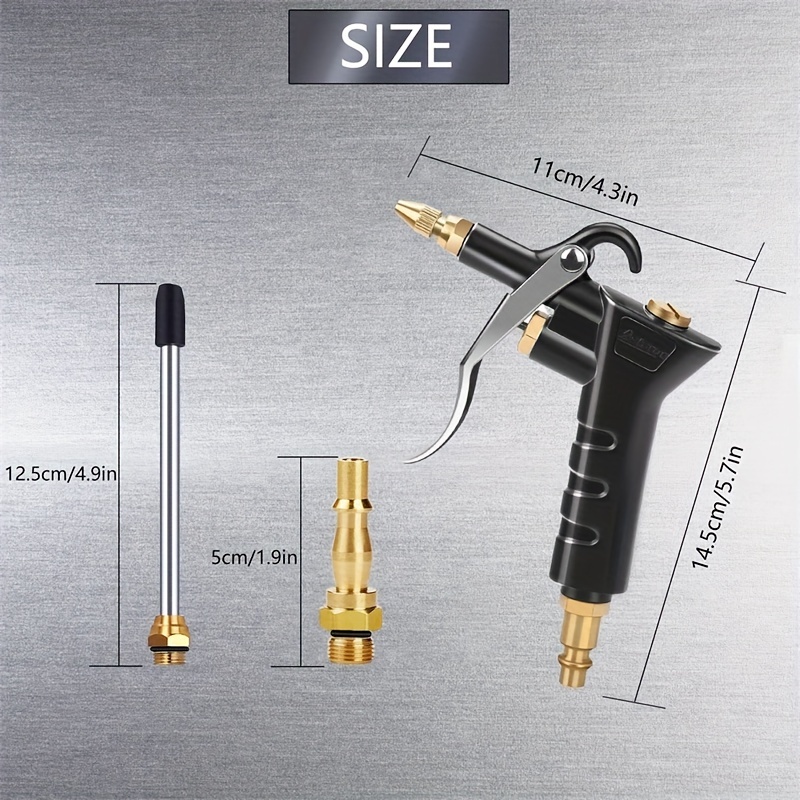 Pistola per compressore ad, Accessori per utensili pneumatici Accessori per  compressori aria ad alta pressione, con ugello da 22/12/11 cm