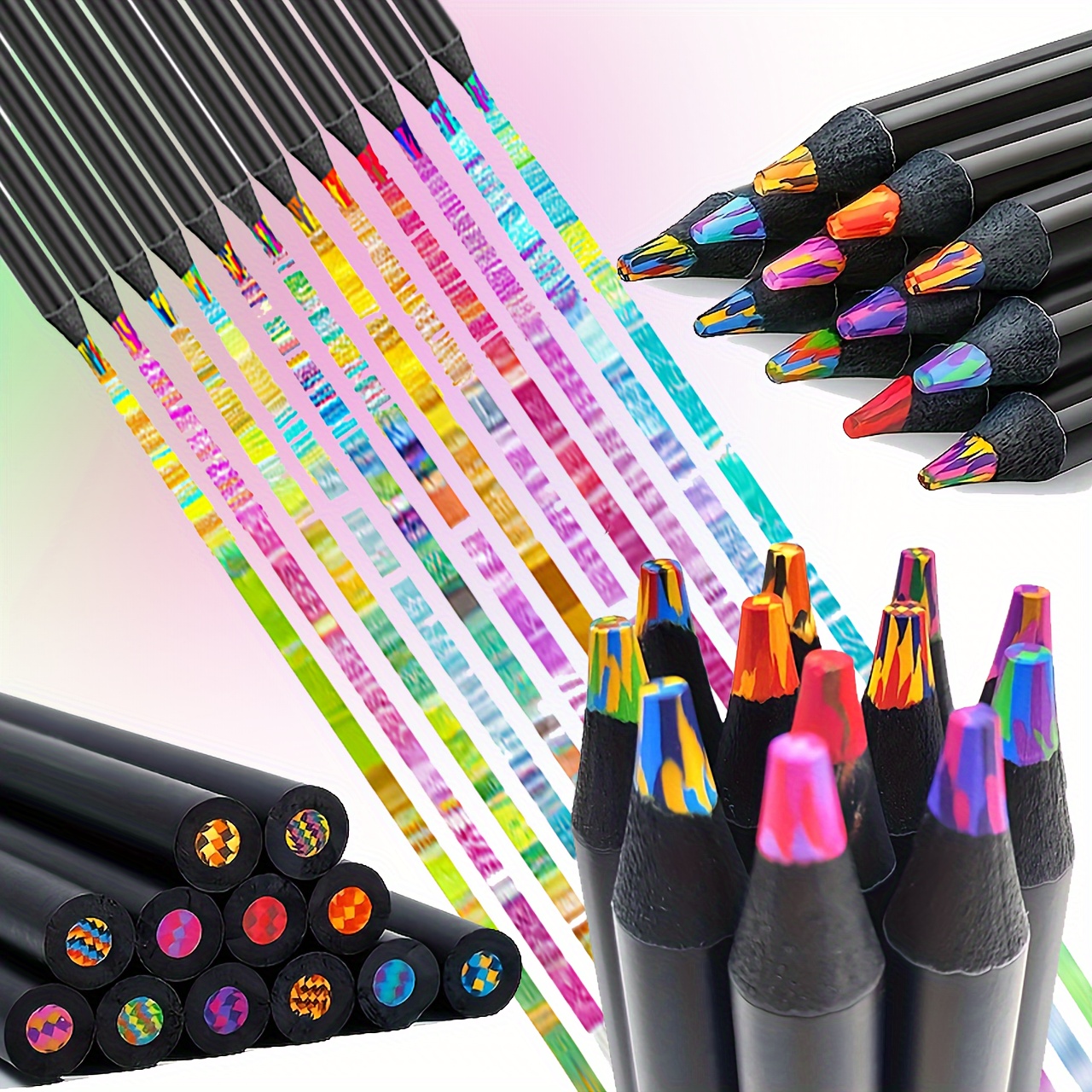 Super Great Mini Colored Pencils Set Pre-Sharped Coloring Pencil