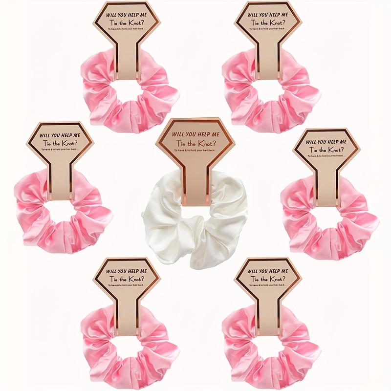 1pc Silky Scrunchies Soft Hair Tie Elastic Ponytail Holder