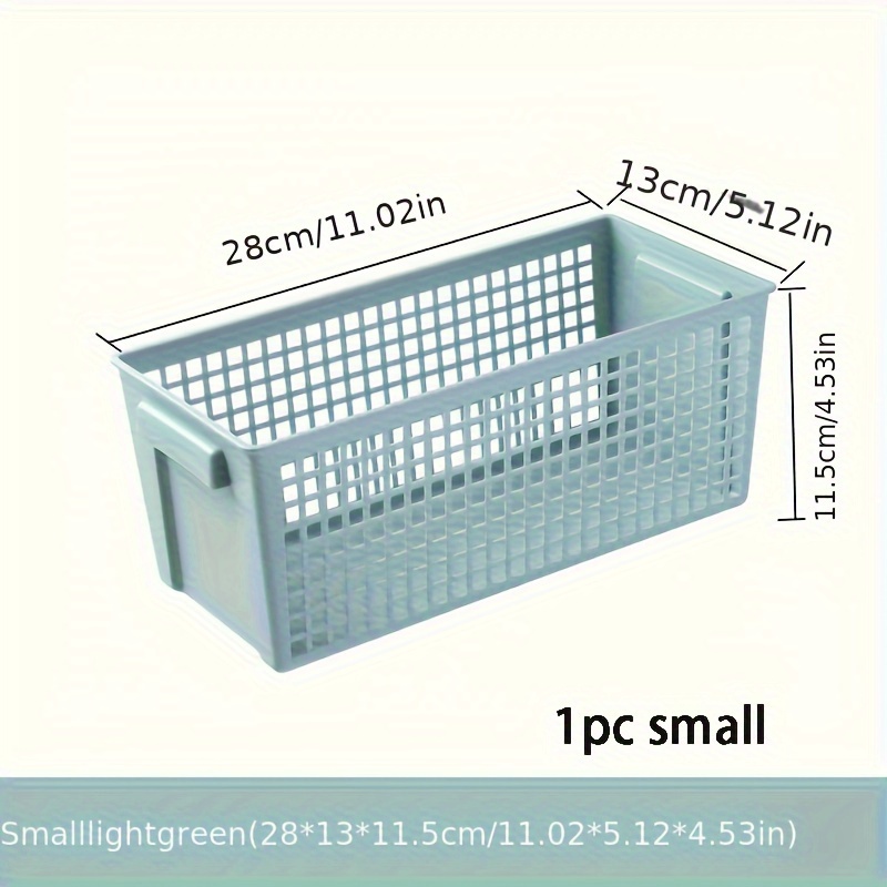 1pc Plastic Storage Basket For Desktop Snacks And Small Items