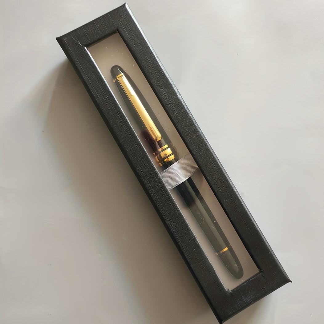 

Luxurious Metal Jewelry Ballpoint Pens With Liquid Ink & Storage Case - Perfect Gift!