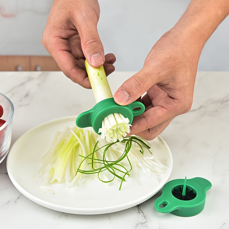 1pc, Scallion Slicer, Onion Slicer, Green Onion Shredder, Plum Blossom  Scallion Shredder, Stainless Steel Scallion Cutter, Creative Vegetable  Slicer