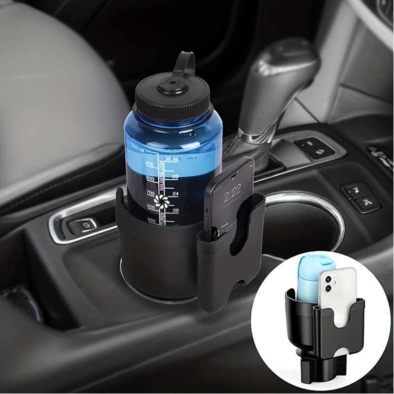 Car Cup Holder Expander Adapter (Adjustable) With Phone Holder Holds Most  Car Cup Holder And Phones, Compatible With Large 32/40 Oz Bottles, Big Mug