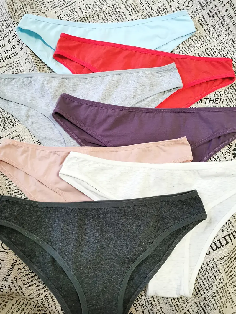 7pcs Women's Breathable Cotton Briefs Panties