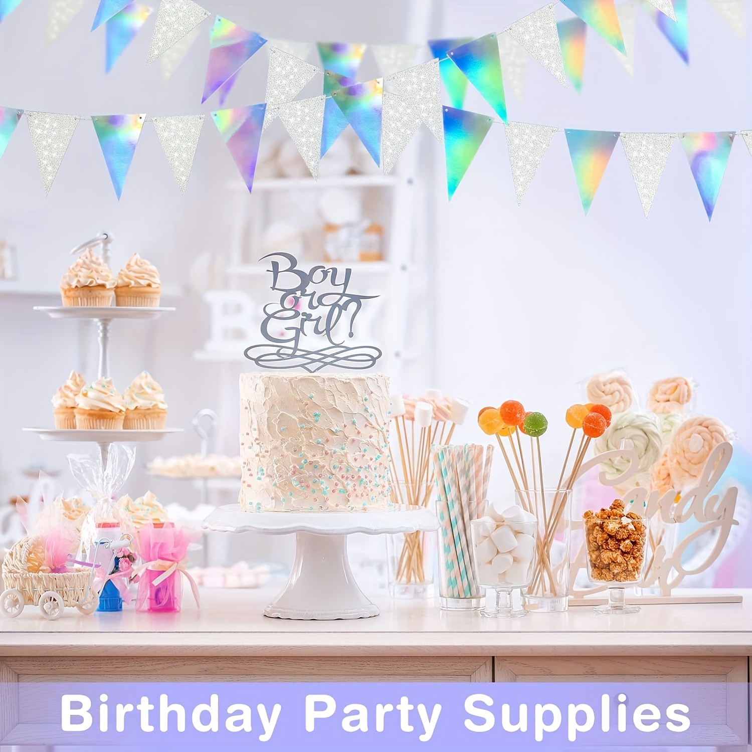 Pennant Banner String Bunting Flags Birthday Party Grand - Temu