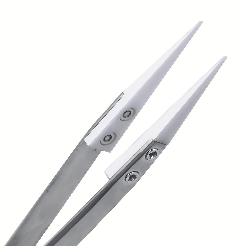 Precision Ceramic Tweezers, Heat-Resistant, Non-conductive, Anti-Magnetic 