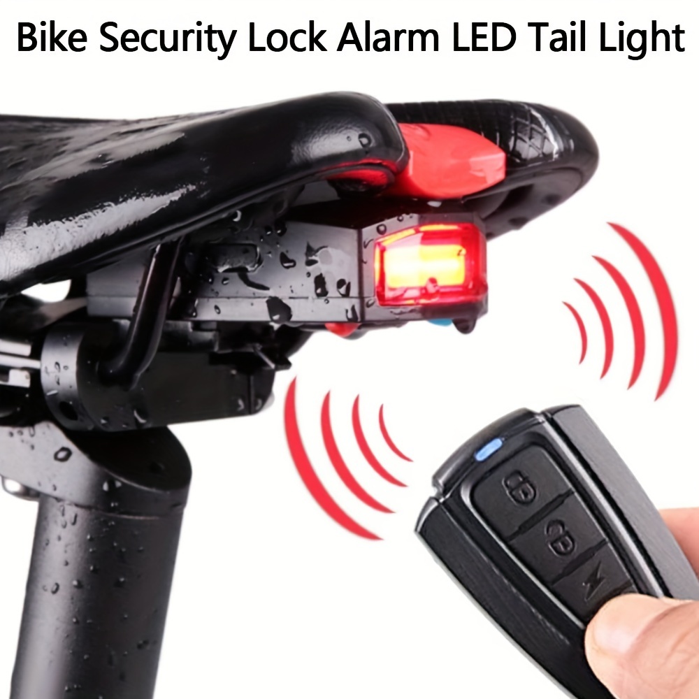 Alarma de bicicleta luz trasera antirrobo luz de bicicleta carga USB  inteligente para automóbil detección de freno impermeable lámpara de  Bicicleta inteligente antirrobo – Los mejores productos en la tienda online  Joom