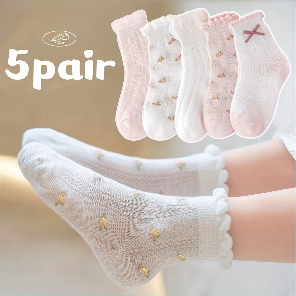 Girls Kids White Thin Velvet Super Elastic Dance Socks - Temu