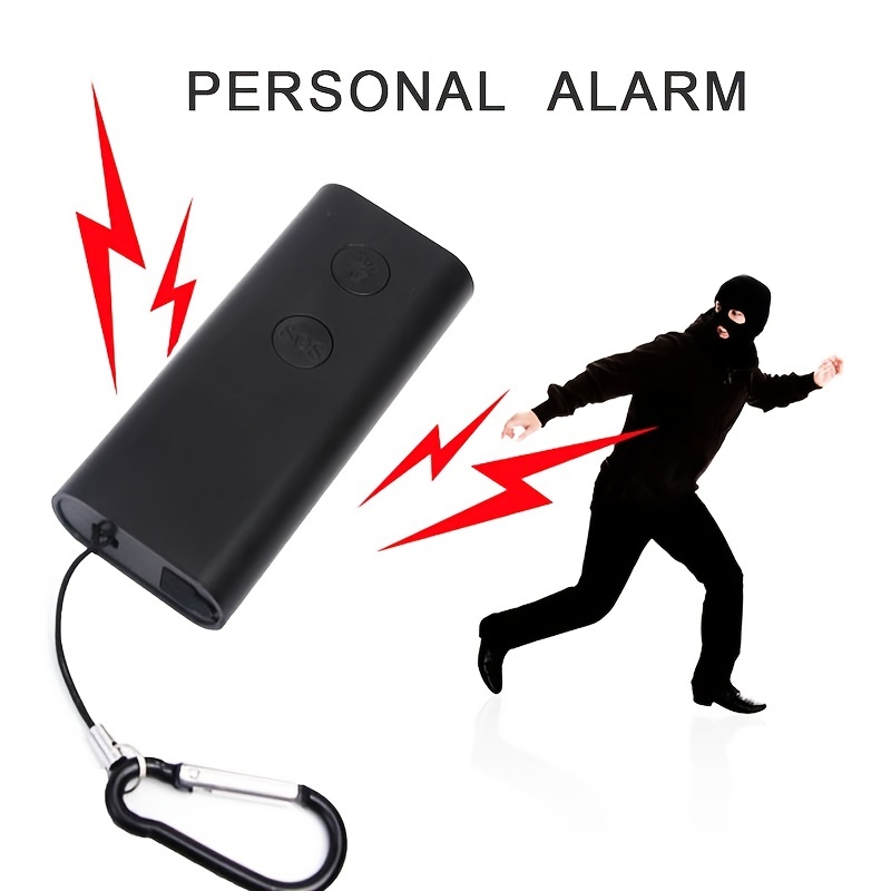 Alarme de poche - Alarme personnelle Safesound 140 dB avec porte-clés pour  lampe de poche, sirène d'autodéfense d'alarme panique pour femmes et