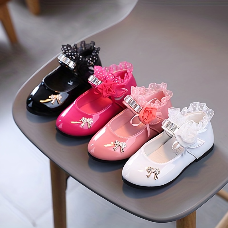 Girls pink discount mary jane shoes