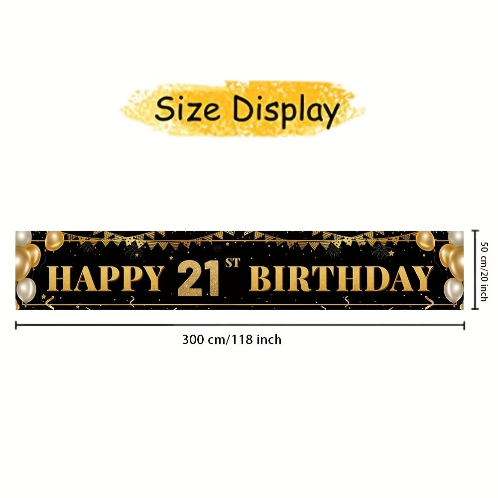 happy 21st birthday banner