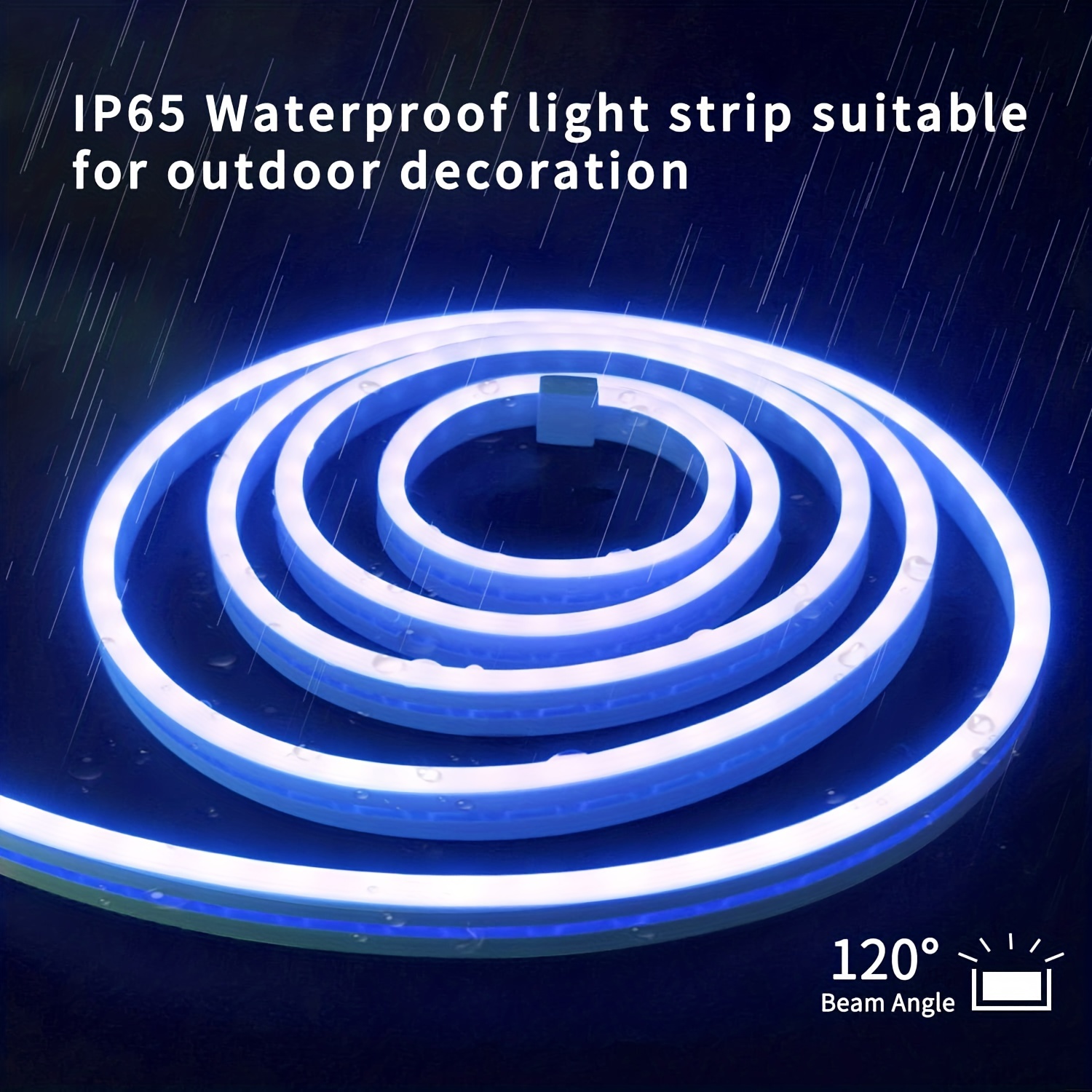 Blue led online strip lights waterproof