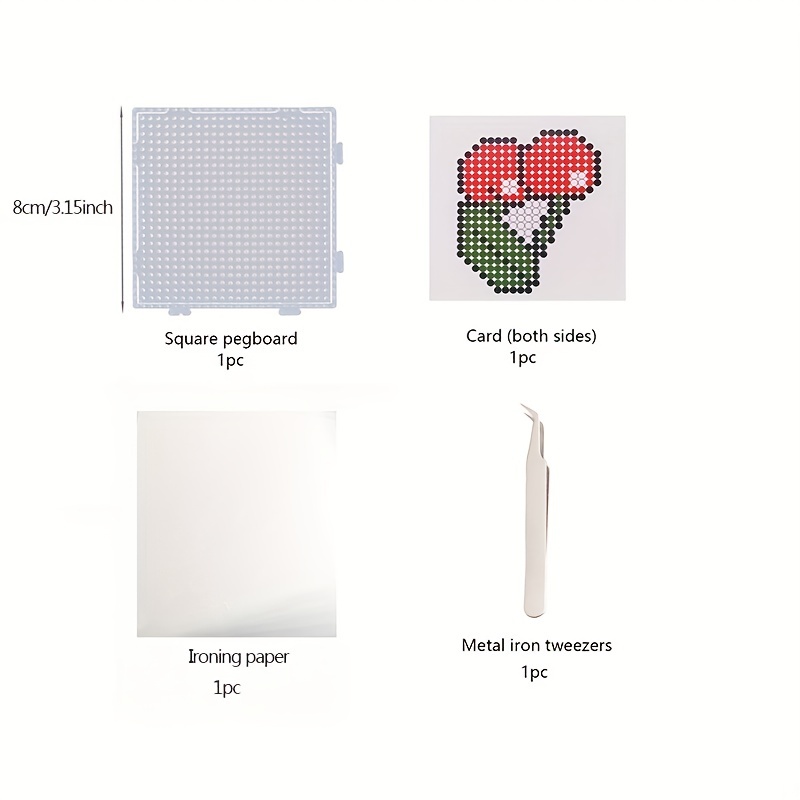 48 Colors Fuse Beads Kit Ironing Beads Pixel Art Diy 3d - Temu