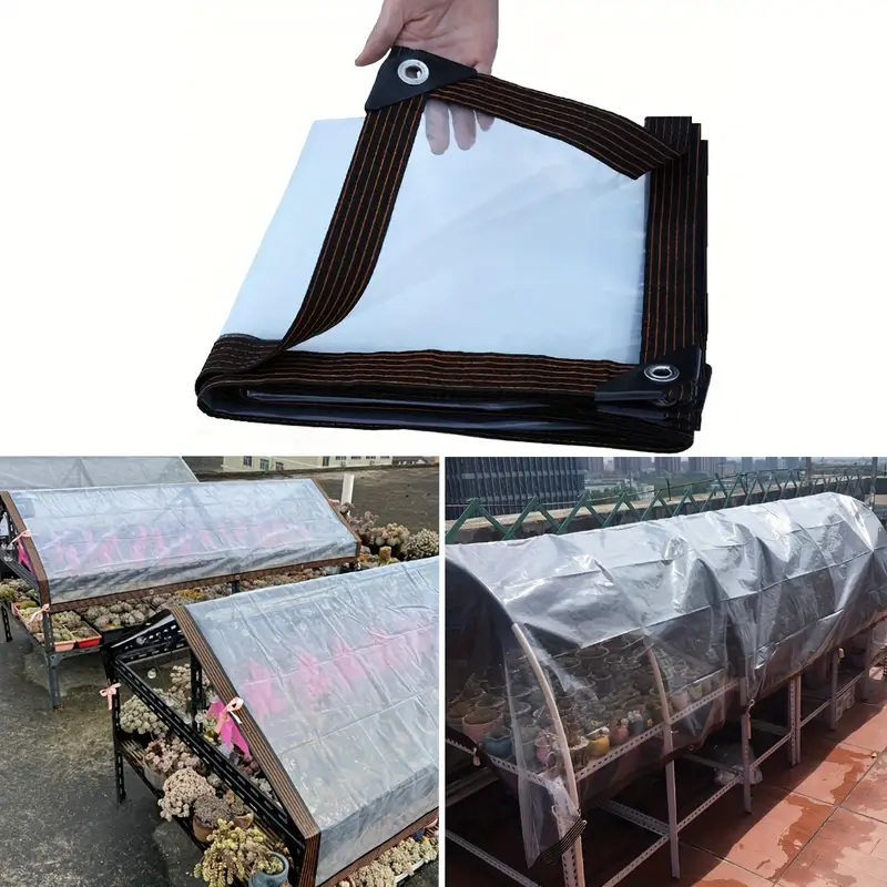 Couverture de bâche transparente d'extérieur, PVC transparent