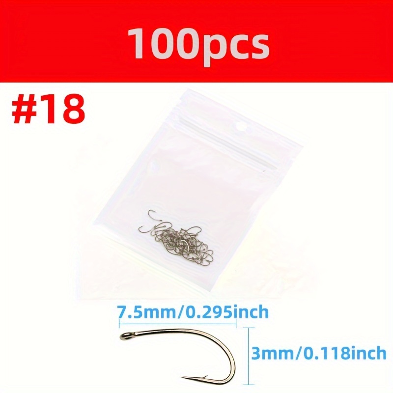 High Carbon Steel Hooks Fly Tying Hooks Barbed Curved Hooks - Temu