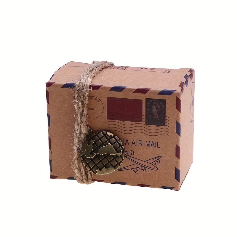 Mini Travel Case Gift Packaging Box Candy Box With Hemp Rope - Temu