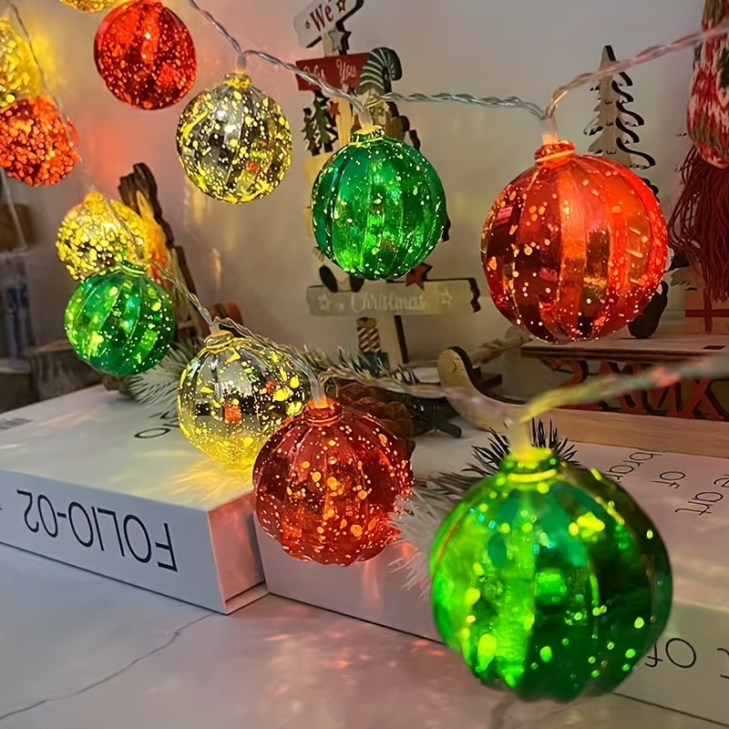Led Round Ball Lights Outdoor Indoor Christmas Party Holiday - Temu
