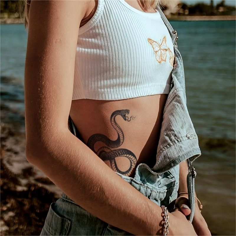Abecome 1pc Don't Piss Me Off Herbal European And American Personality  Waterproof Semi Permanent Tattoo Stickers Sexy High End Feeling Cool Men  And Women Flower Arm - Clothing, Shoes & Jewelry -