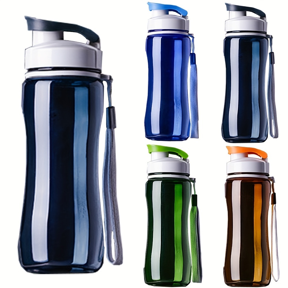 Portable Cute Round Plastic Straw Water Bottle With Pop up - Temu