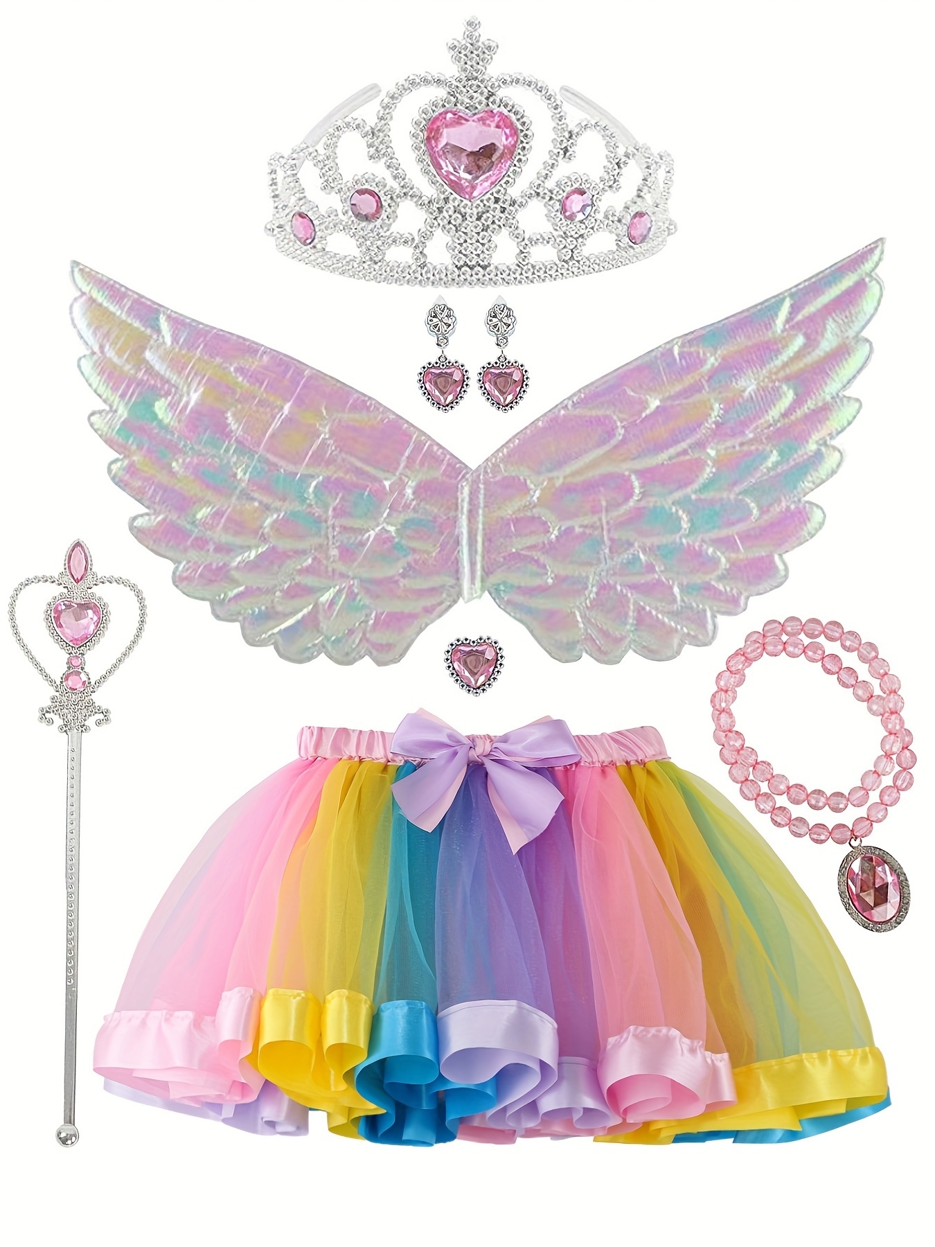 Disfraz de niña unicornio arcoíris, conjunto de traje de cumpleaños de  unicornio arcoíris, disfraz de mi pequeño pony, cosplay MLP, diadema de  unicornio adulto -  México