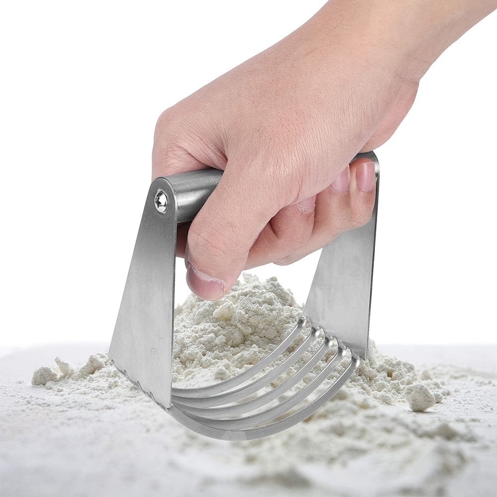 Dough Blender And Cutter, Stainless Steel Professional Pastry Cutter With  Heavy Duty Blades, Baking Tools, Kitchen Gadgets, Kitchen Accessories - Temu