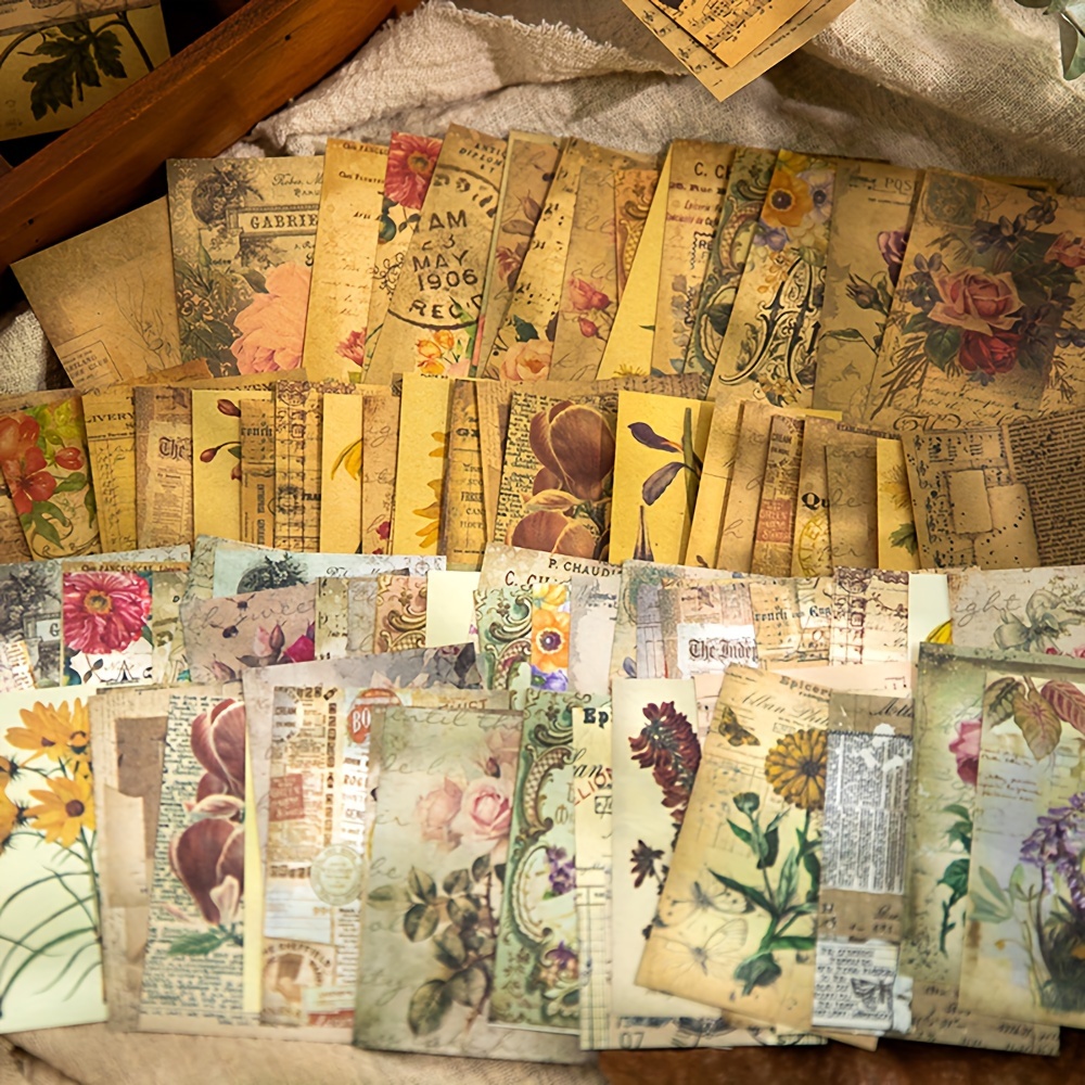 Retro Paper Vintage Paper Fragments Scrapbooking Hand - Temu