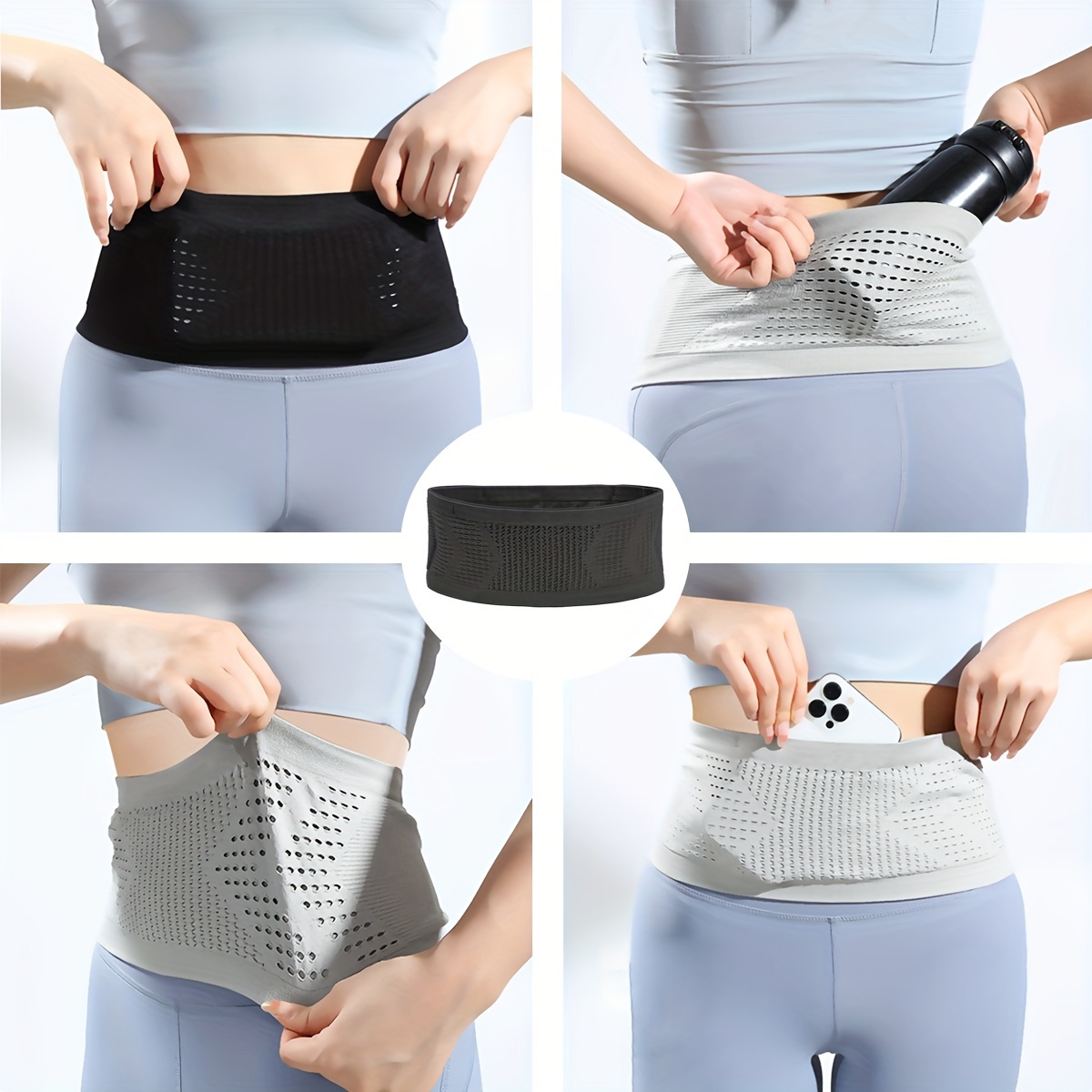 Solid Color Elastic Waist Trainer Casual Work Wide Belts - Temu