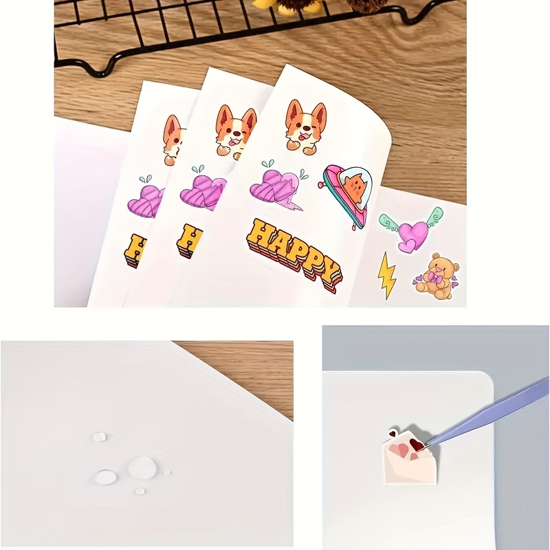 1 Pack Sticker Book, Blank Reusable Sticker Book with Plastic Spatula,  Sticker Book Collecting Album Sticker Collecting Book for Sticker Organizer