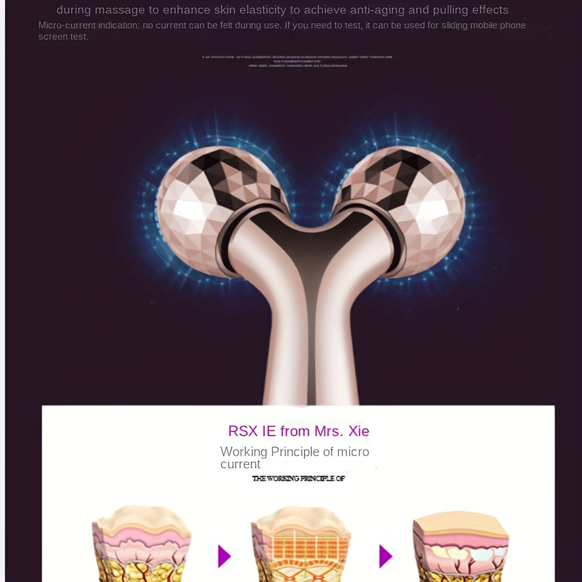 3D Face Massager Roller Contouring Massager For Face Lift & Puffiness Reduction