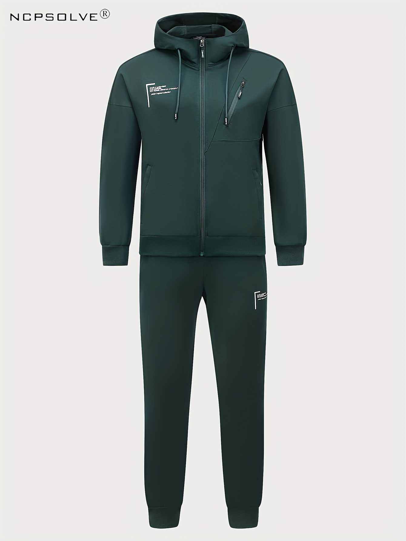 Cotton Blend Classic Men's Warm Athletic Tracksuit Set - Temu