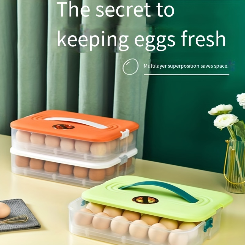 Portable Egg Storage Crisper Keep Eggs Fresh and Safe