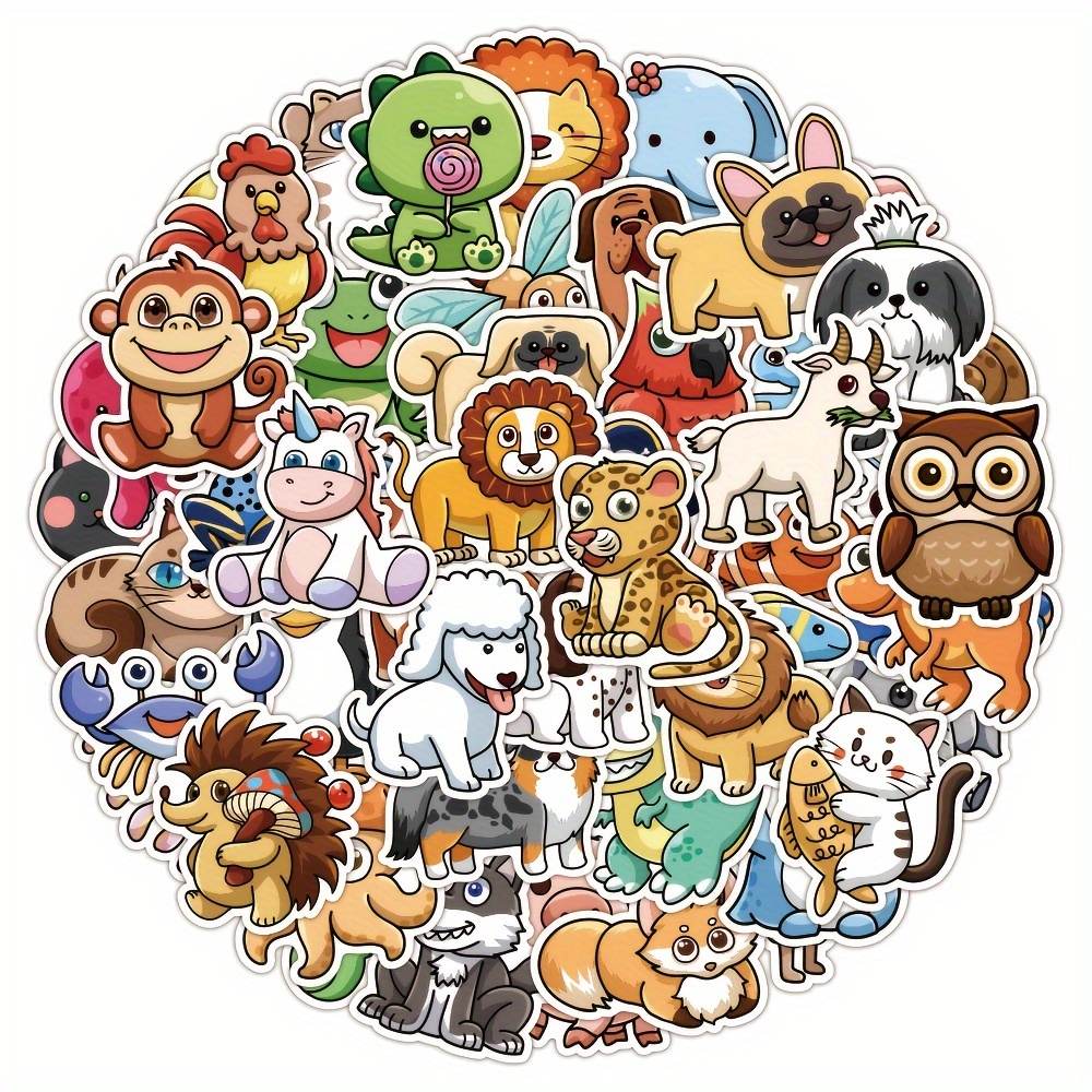 Cute Animal Stickers, Vinyl Stickers, Colorful Waterproof Stickers For  Water Bottles, Skateboards Notebooks, Laptop Stickers Adults Christmas  、halloween 、thanksgiving Gifts - Temu Sweden