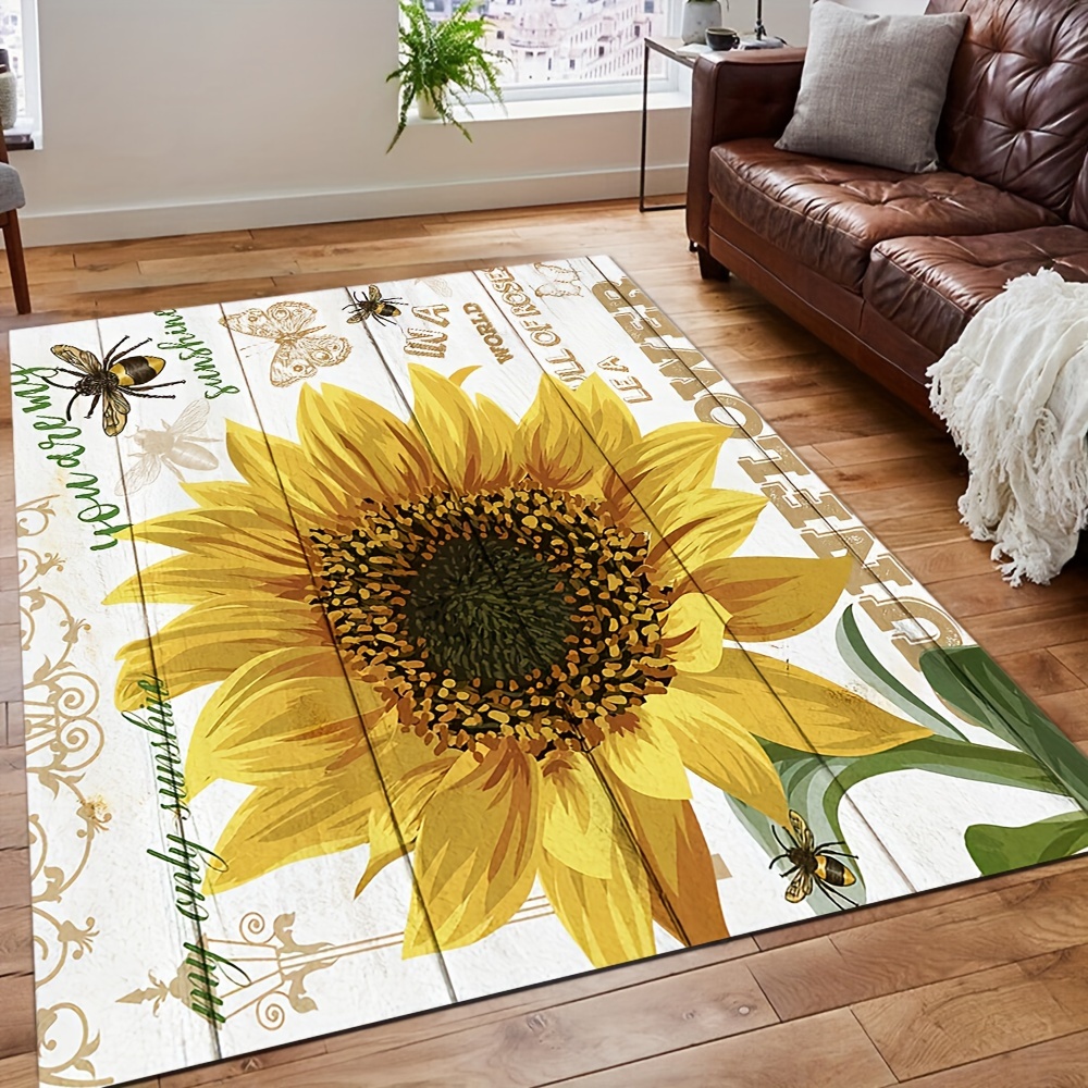 Acogedora alfombra de escritorio, decoración de escritorio de dormitorio  para amantes de las plantas, alfombrilla de