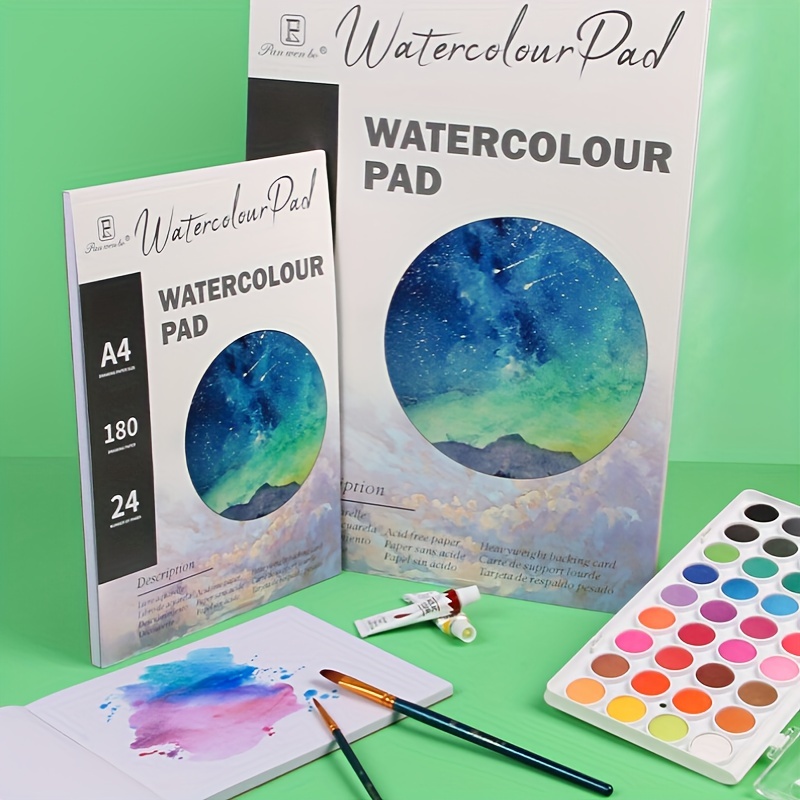 Watercolor Paper Hand Painted Watercolor Paper Pad Book - Temu