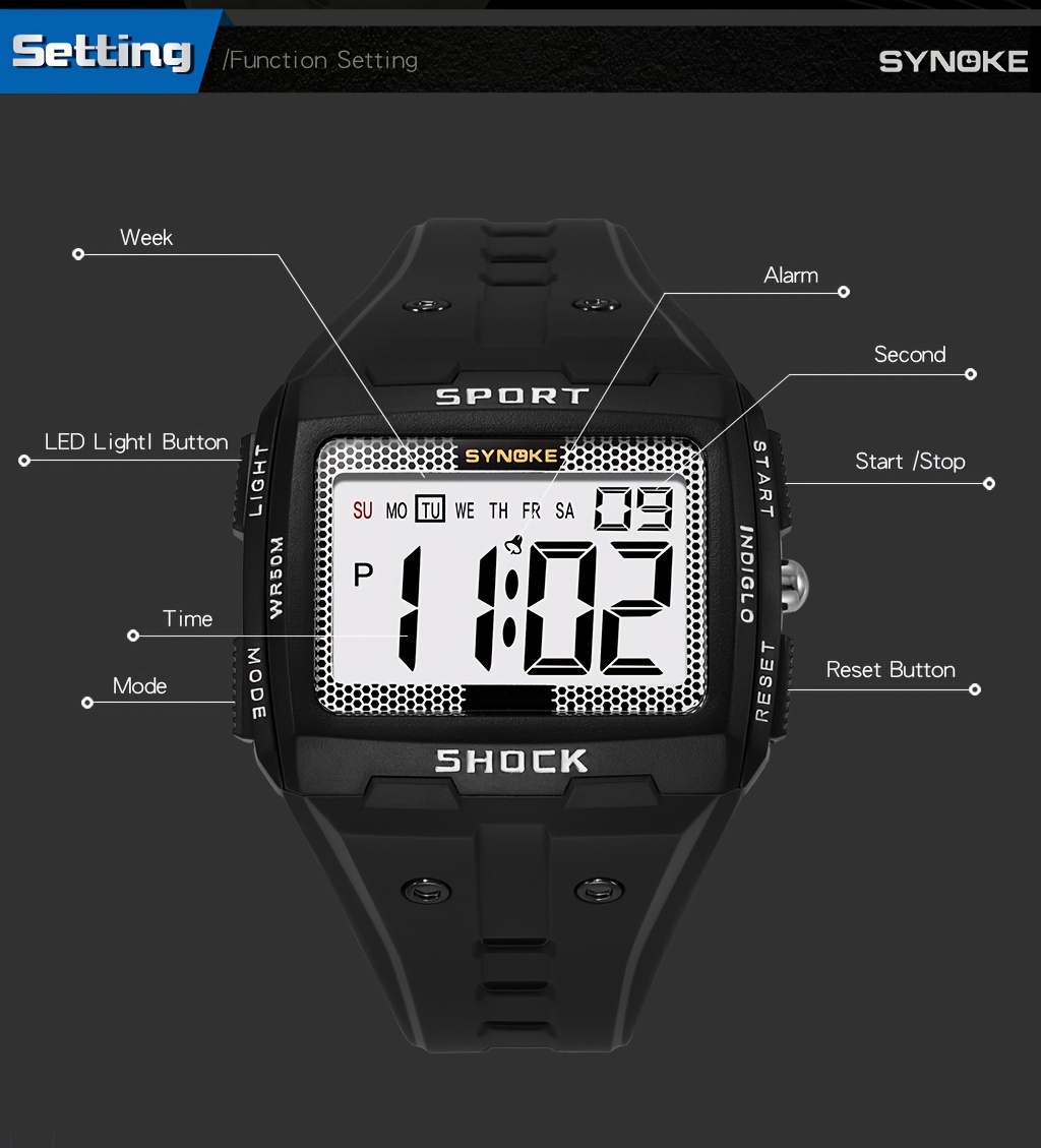 Synoke digital outlet watch