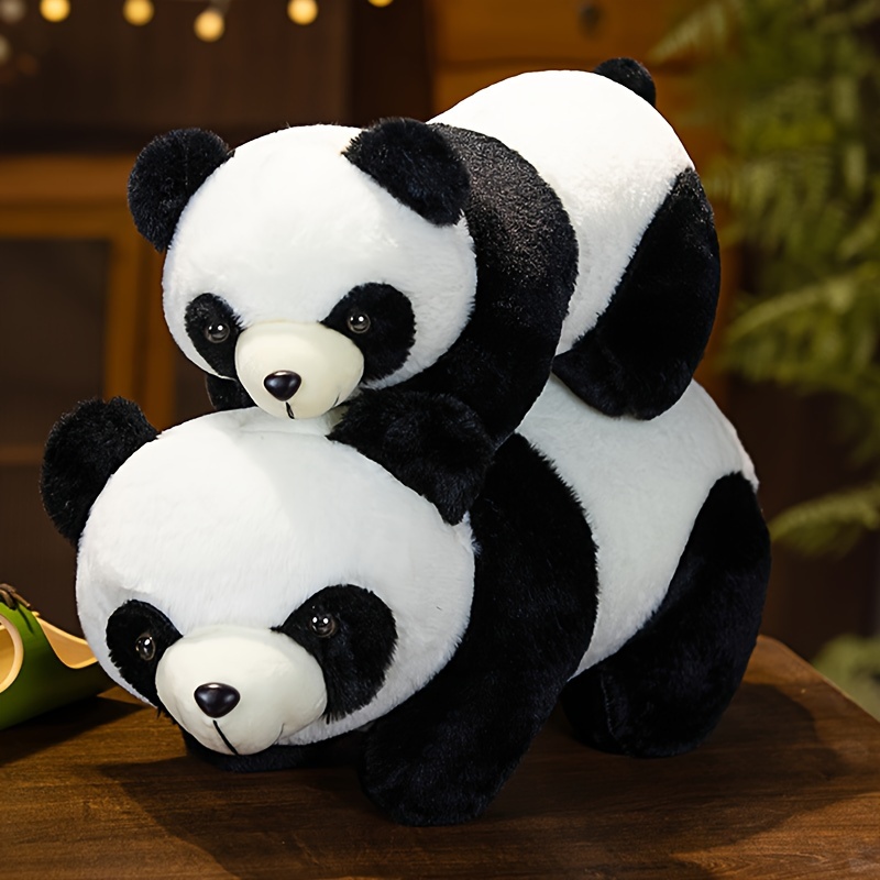 Panda de pelúcia bonito brinquedos de simulação de pelúcia animal macio  boneca realista panda abraço pequeno panda crianças brinquedos de presente  das crianças - AliExpress