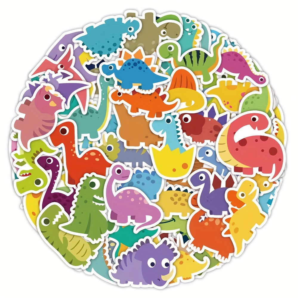 Original Cartoon Cute Dinosaur Stickers Decorative - Temu Australia