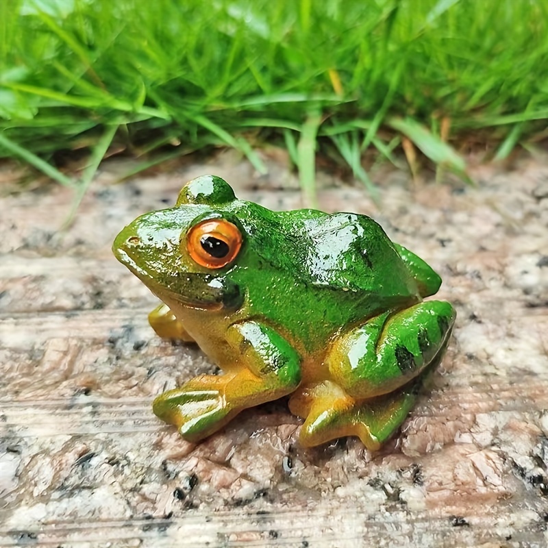 Mini Resin Frog Statues Green Small Micro Plastic Frogs Bulk - Temu  Australia