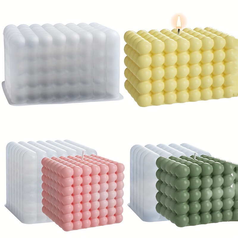 Multiple style Silicone Candle Mold High Quality Round Bubble Ball Cube  Resin Soap Baking Mold Aromatherapy