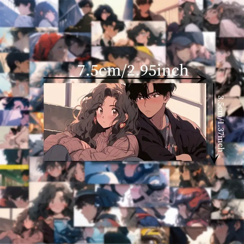 50pcs Autocollants D'Avatar De Couple Romantique Anime - Temu Switzerland