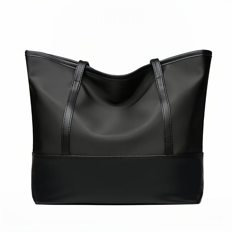 Elegant Zipper Satchel Bag, Trendy Large Capacity Handbag For Work