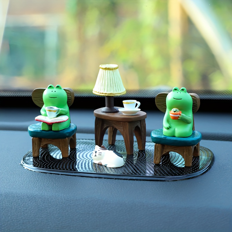 6 Stück Froschkönig Auto Ornament Heilung Niedliche Cartoon - Temu Germany