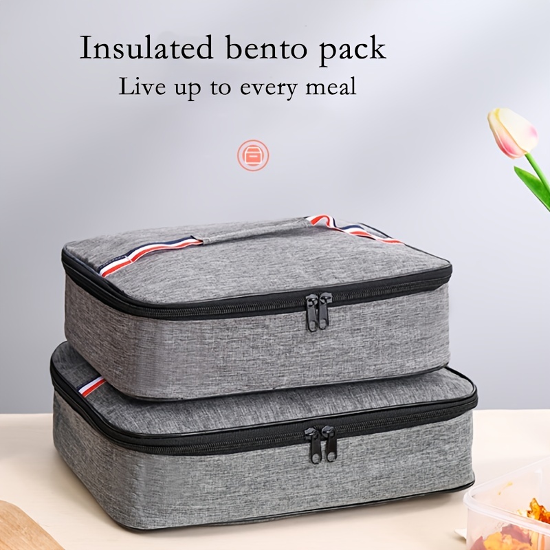 Cation Lunch Box Thermal Insulation Bag For Students And Office Workers  Convenient Aluminum Foil Thickened Thermal Insulation Lunch Box Bag - Temu