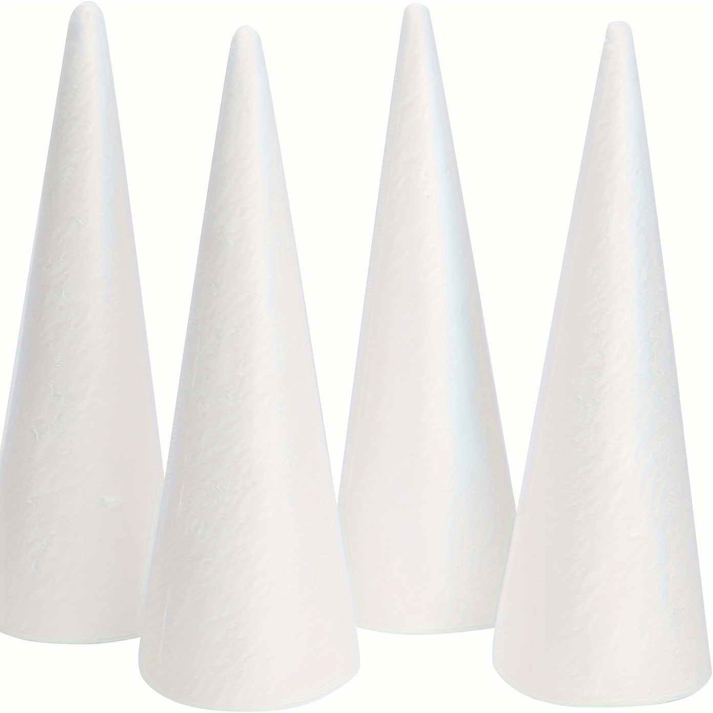 1pc White Cone Polystyrene Foam Pe Foam Cone Homemade Christmas