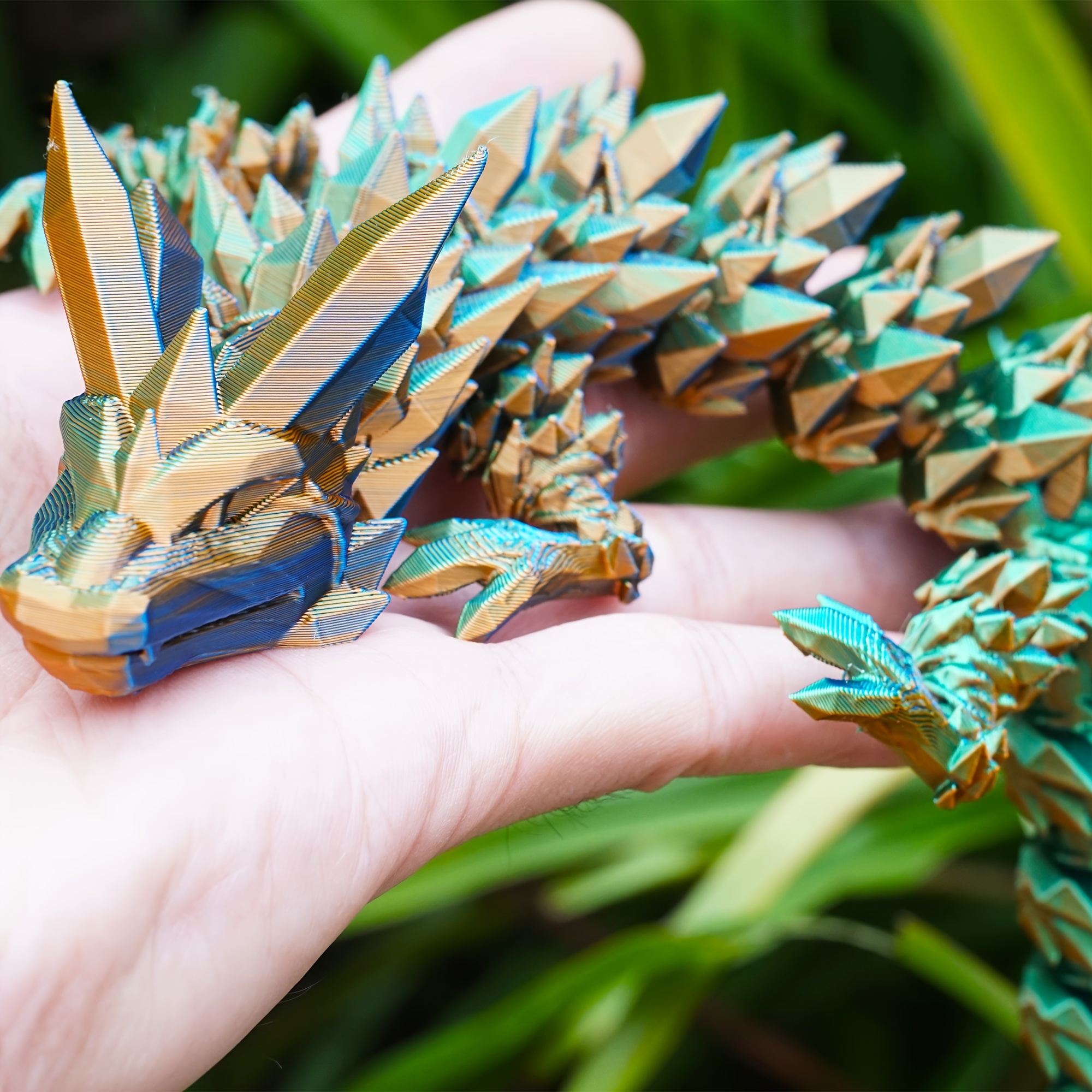 3D Printed Dragon, Articulated Dragon Fidget Toy Posable Flexible Dragon  Toys for Car Decoration and Ornament Figures 